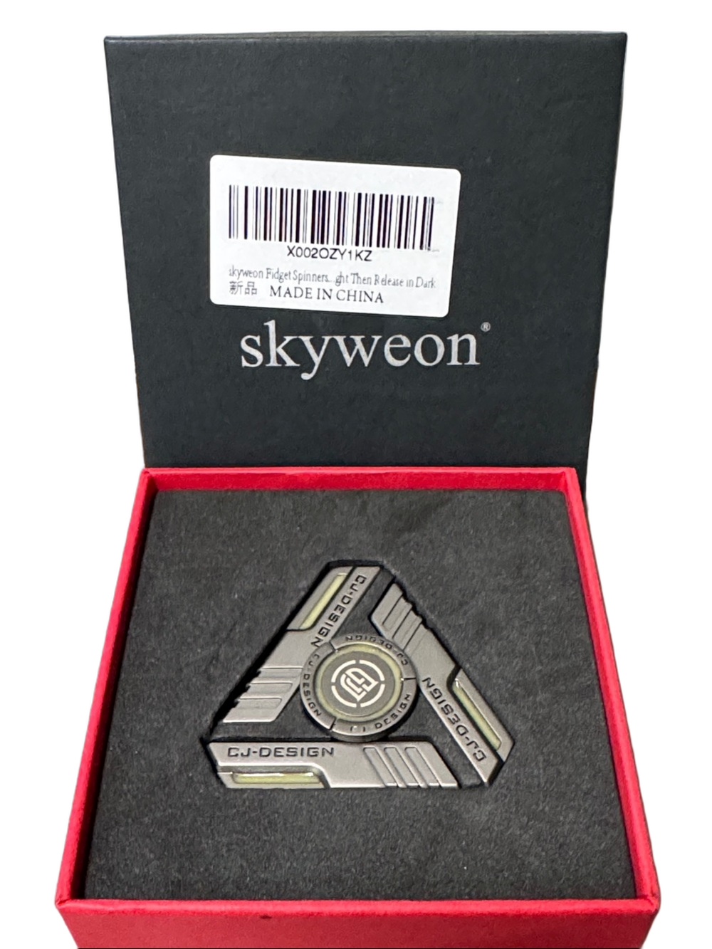 Skyweon Black Tri-Spinner Fidget Toy by Skyweon